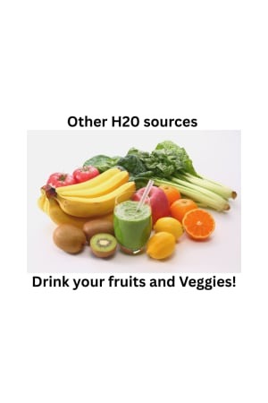 Is drinking water the only way to stay hydrated?
